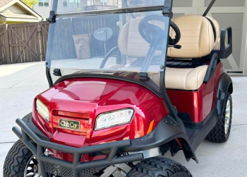 Red 2024 club car onward hp li ion lithium battery for sale